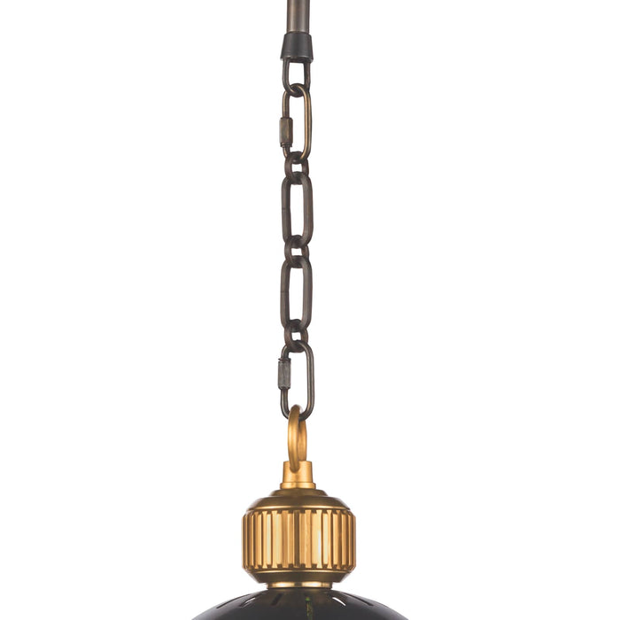 Otis Pendant Small (Blackened and Natural Brass)