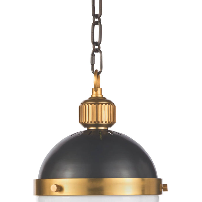 Otis Pendant Small (Blackened and Natural Brass)
