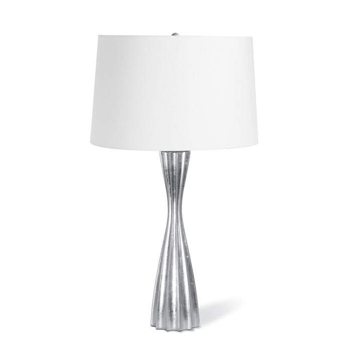 Naomi Resin Table Lamp (Silver Leaf)