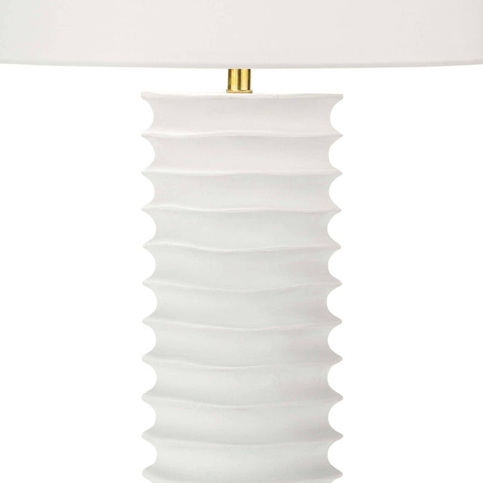 Nabu Metal Column Table Lamp (White)