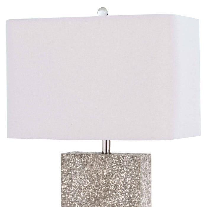 Marcel Ivory Shagreen Table Lamp