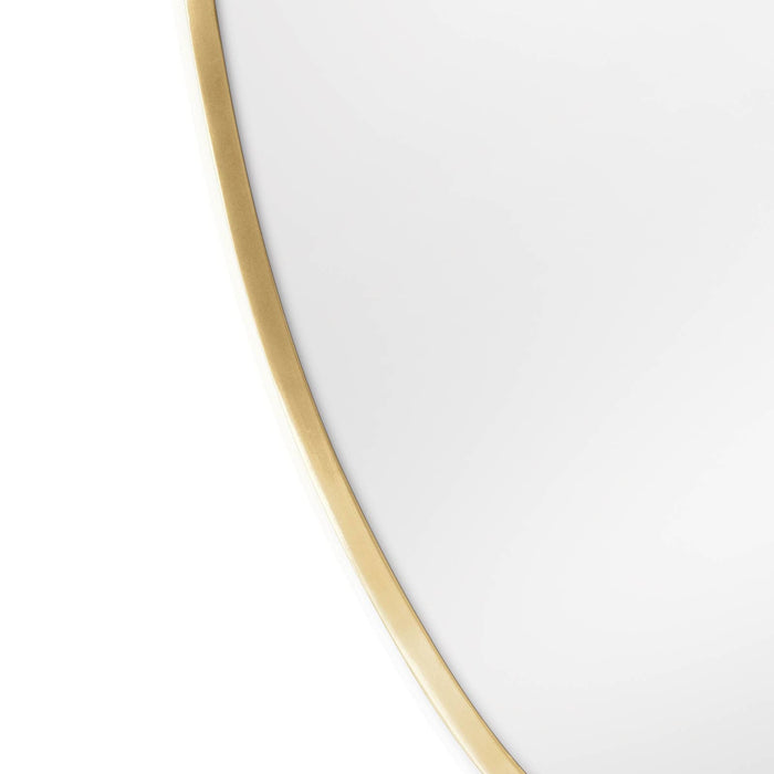 Crest Mirror (Natural Brass)