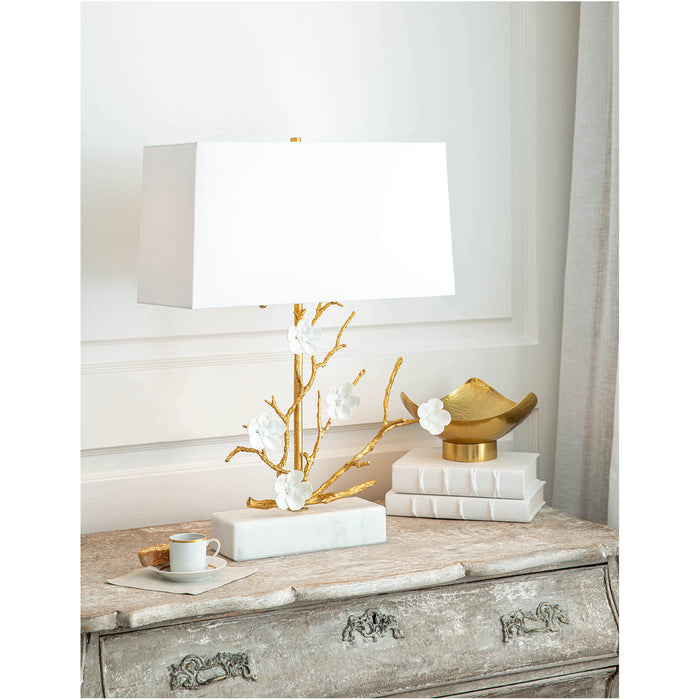 Cherise Horizontal Table Lamp (Gold)
