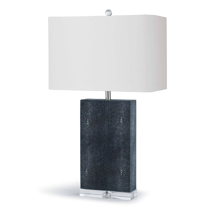 Marcel Charcoal Shagreen Table Lamp