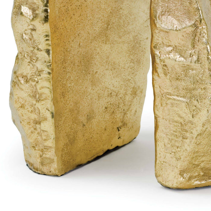 Rock Bookends (Soft Gold)