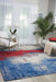 Nourison Twilight TWI19 Red and Blue 6'x8' Area Rug