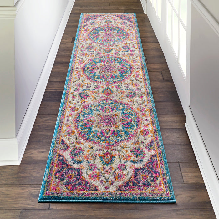 Nourison Passion Bohemian Ivory Multi Colored Area Rug