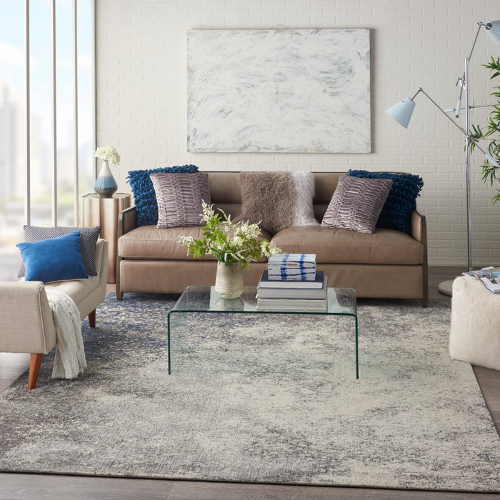 Nourison Passion 7' x 10' Charcoal and Ivory    Area Rug