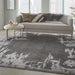 Nourison Symmetry SMM02 Ivory and Grey 9'x12' Oversized Textured Rug