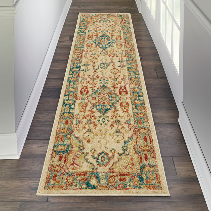 Nourison Traditional Antique 8' Runner  Persian    Area Rug