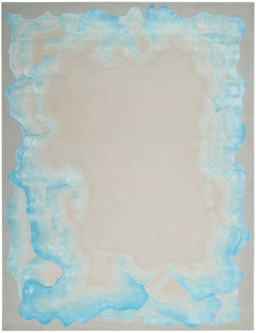 Nourison Prismatic 8' x 10' Sea Mist Blue Area Rug