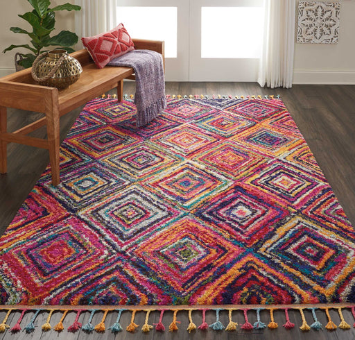 Nourison Nomad NMD01 Red 4'x6' Tribal Area Rug