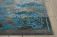 Nourison Opaline OPA12 Black and Blue 10'x14' Oversized Rug