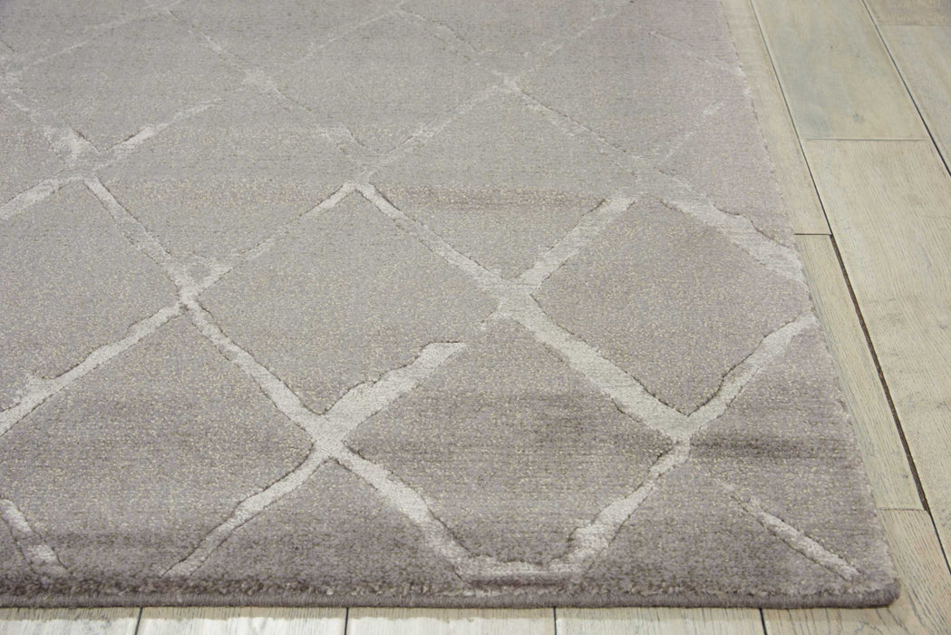 Nourison Twilight TWI15 Silver and Grey 6'x8' Area Rug