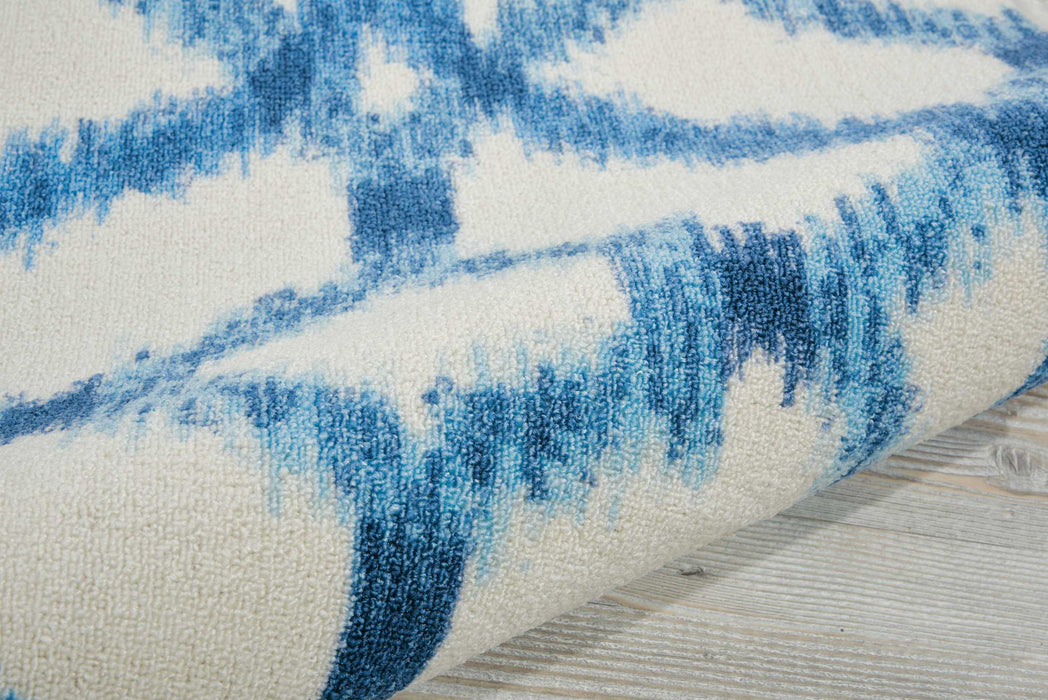 Waverly Sun N Shade SND05 Green 8' Runner  Hallway Rug