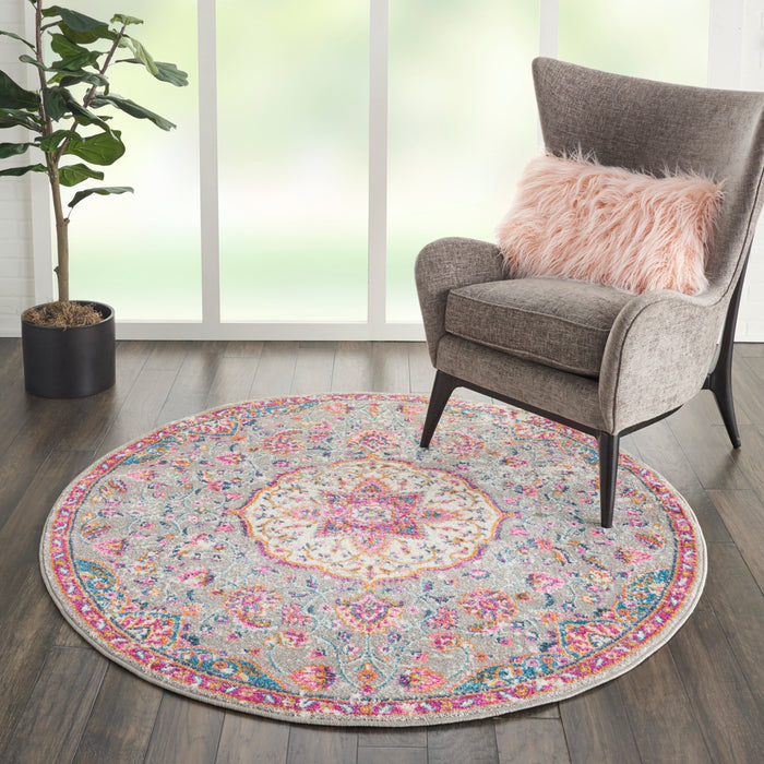 Nourison Passion Bohemian Grey Multi Colored Area Rug