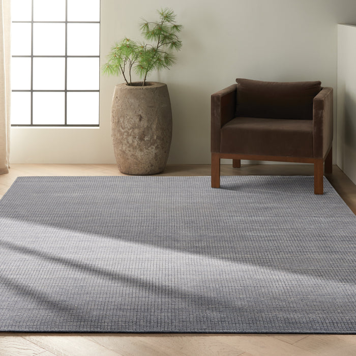 Calvin Klein Pretoria 9' x 12' Blue Modern   Area Rug