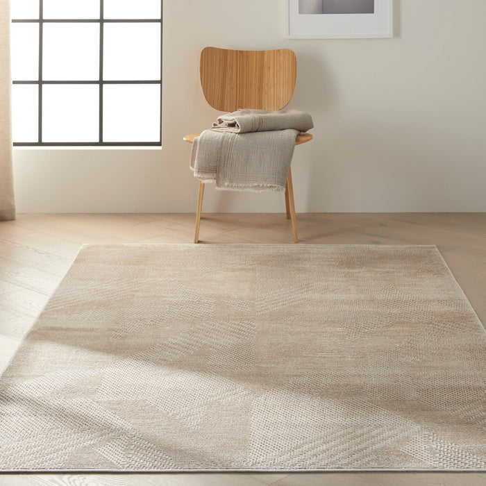 Calvin Klein Orlando CK852 Beige 5'x7' Low-pile Area Rug