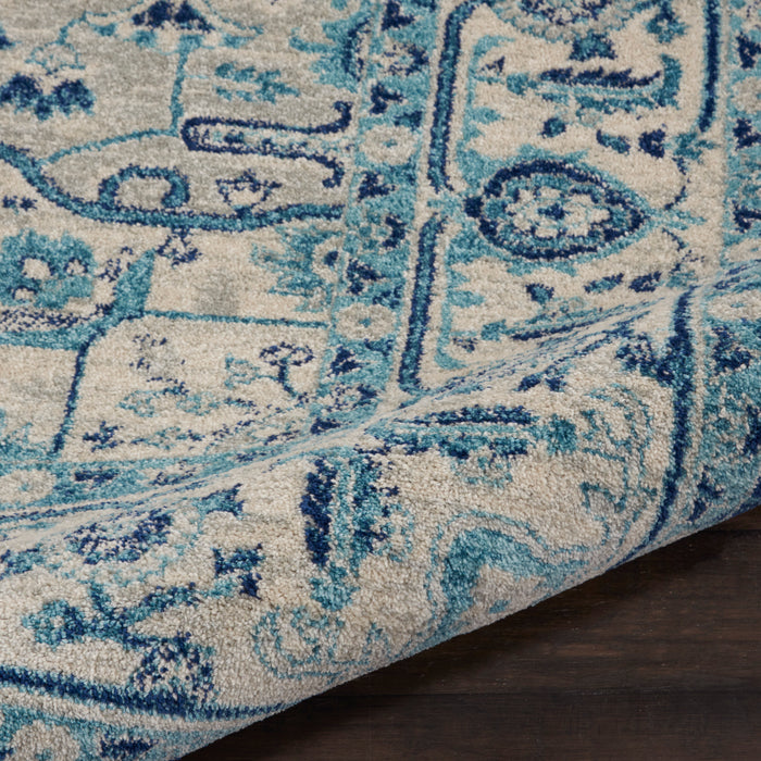 Nourison Tranquil TRA06 Blue and White 9'x12' Oversized  Rug