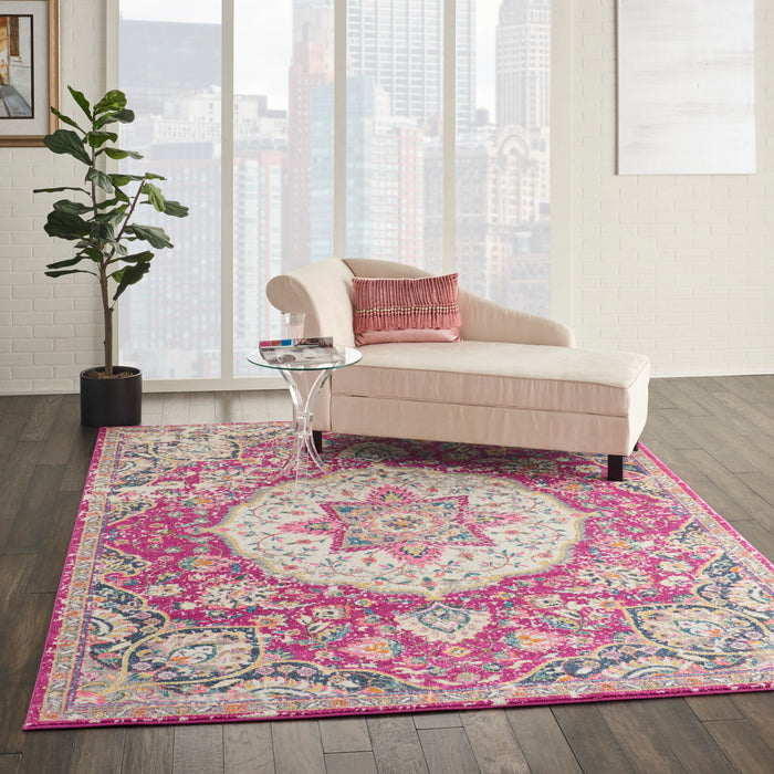 Nourison Passion Bohemian Pink Colored Area Rug