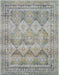Nourison Ankara Global ANR07 Blue and Green 8'x10' Large Low-pile Rug