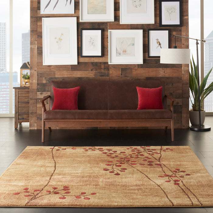 Nourison Somerset ST74 Brown 7' Square   Rug