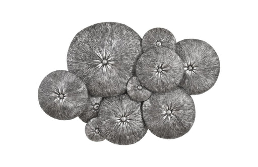 Fungia Cluster Wall Art, Silver Leaf