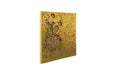 Splotch Wall Art, Square, Gold Leaf