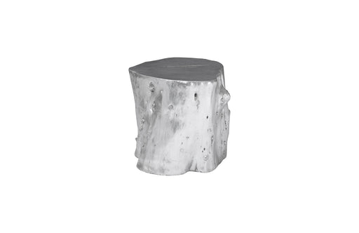 Log Stool, Silver Leaf, LG