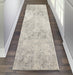 Nourison Rustic Textures RUS07 Ivory and Grey 8' Runner Hallway Rug