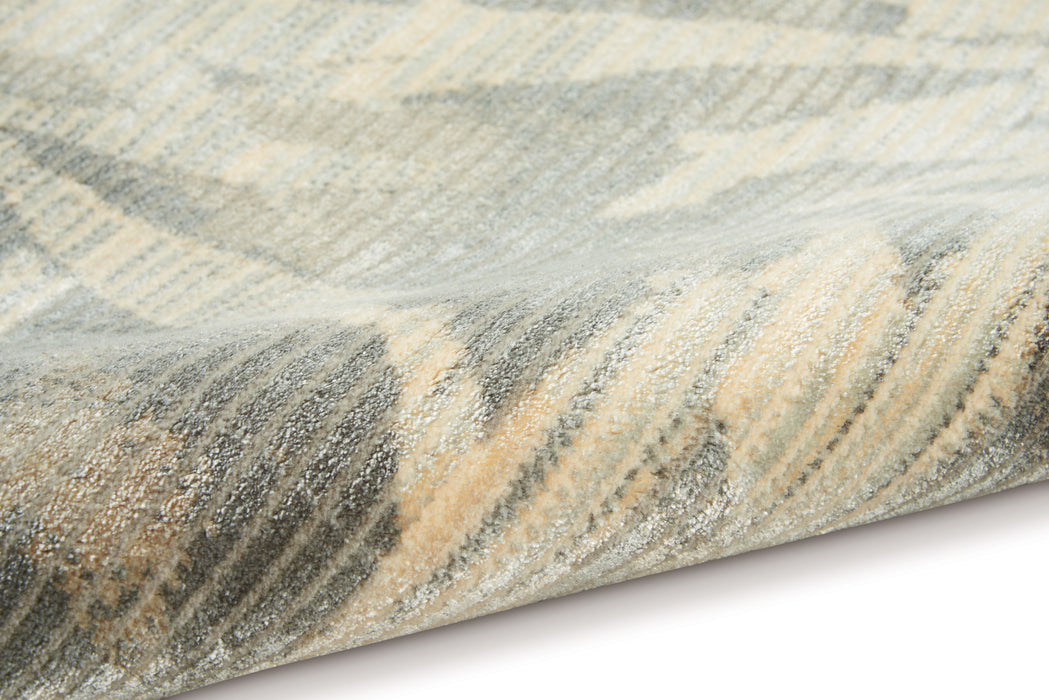 Calvin Klein Home Maya MAY07 Zinc/Paloma 8' Runner  Hallway Rug