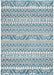 Nourison Kamala DS503 Blue and White 8'x11' Oversized Rug