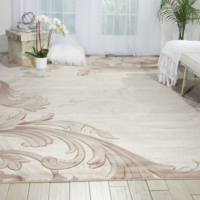 Nourison Soho SOH05 Beige 4'x6'  Area Rug