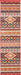 Nourison South Western NAV04 Orange Multicolor 8' Runner Hallway Rug