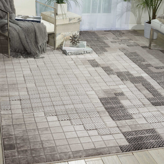 Nourison Soho SOH07 Grey 4'x6'  Area Rug
