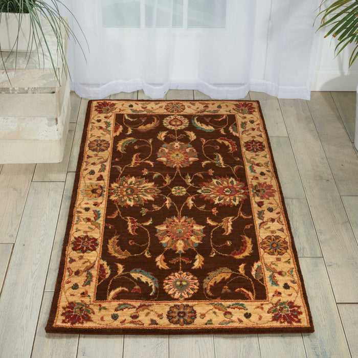 Nourison Living Treasures LI04 Brown 4'x6' Area Rug