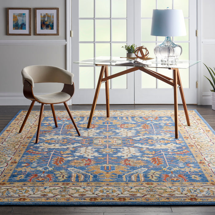 Nourison Majestic 8'x10' Blue Multicolor Vintage Area Rug