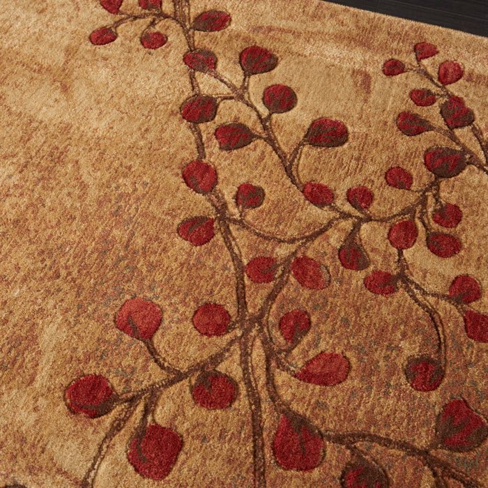 Nourison Somerset ST74 Brown 7' Square   Rug