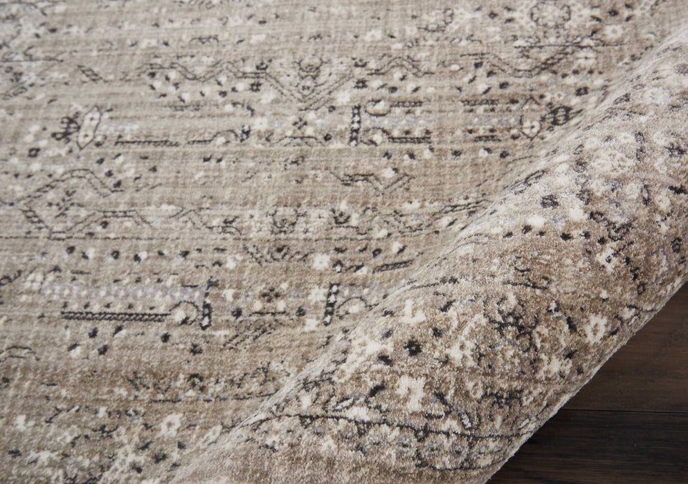 Kathy Ireland Silver Screen 2' X 4' Taupe Vintage Area Rug