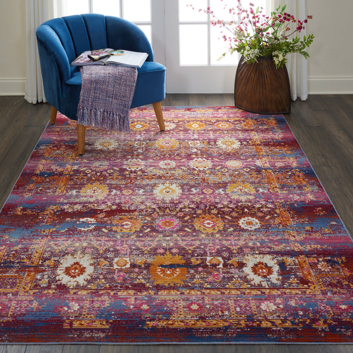Nourison Vintage Kashan 5' x 7'  Boho  Area Rug