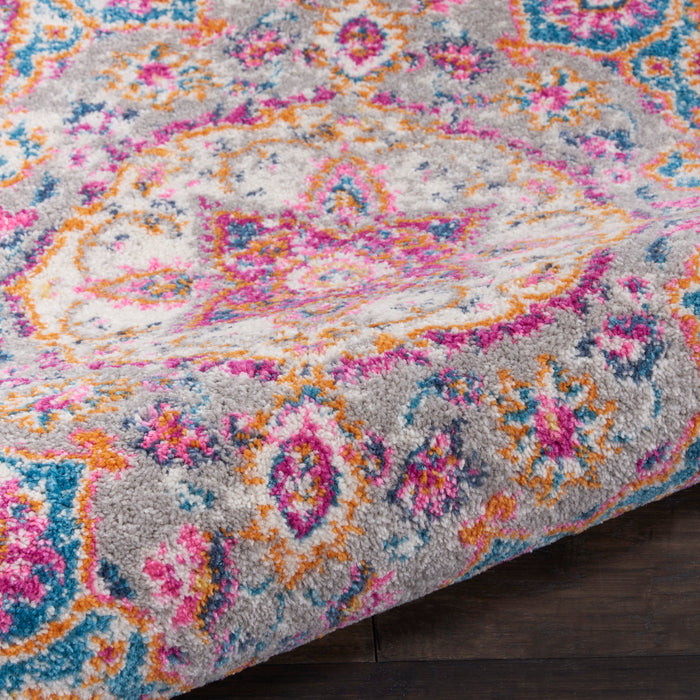 Nourison Passion Bohemian Grey Multi Colored Area Rug