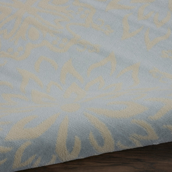 Nourison Jubilant JUB06 Light Blue 8'x10' Large Low-pile Rug