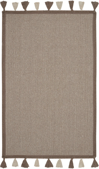 Nourison Otto 2' X 4' Taupe Flat Weave Area Rug