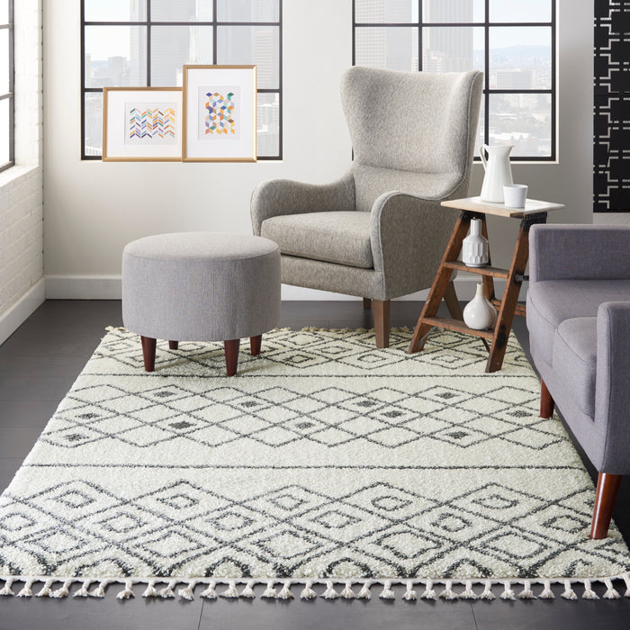 Nourison Serenity Shag 5' x 8'  Contemporary  Area Rug