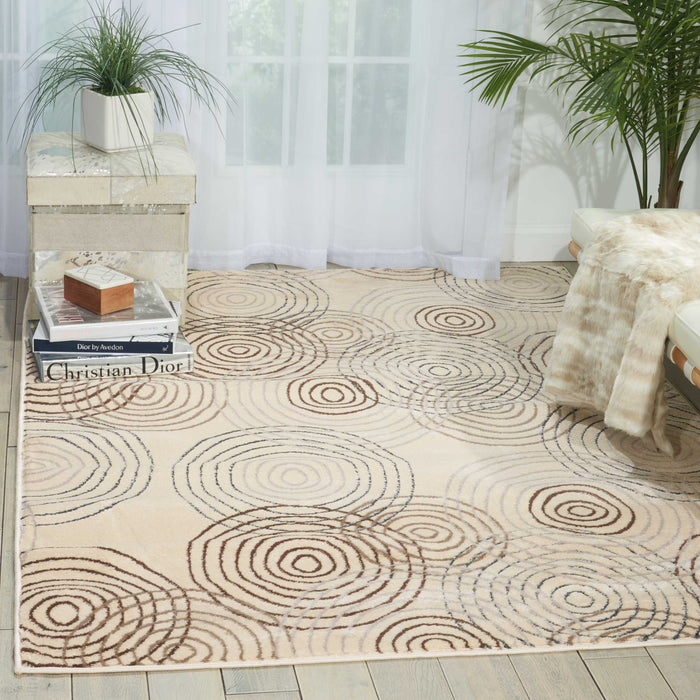 Nourison Studio STU03 White 8'x11'   Rug