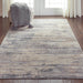 Nourison Rustic Textures RUS04 Beige and Grey 4'x6' Rustic Area Rug