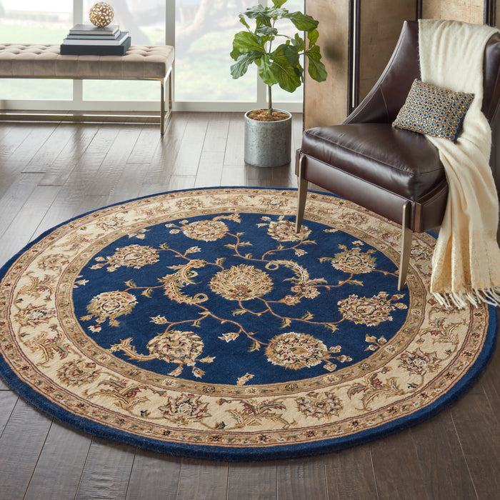 Nourison 2000 6' Round Navy Area Rug