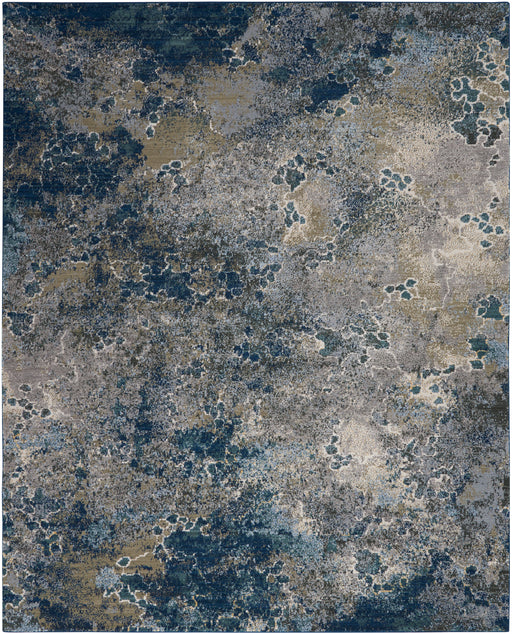 Nourison Artworks ATW02 Blue and Grey 8'x10' Rug