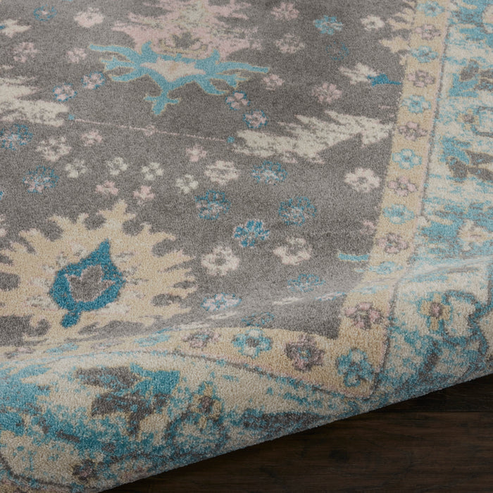 Nourison Tranquil TRA10 Pink and Grey 9'x12' Oversized  Rug