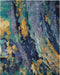 Nourison Prismatic PRS09 Blue and Gold 6'x8' Area Rug